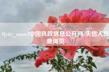 浮梁中国执政信息公开网-失信人员查询页