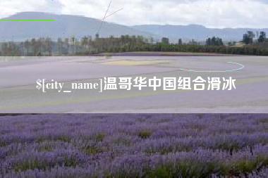 浮梁温哥华中国组合滑冰