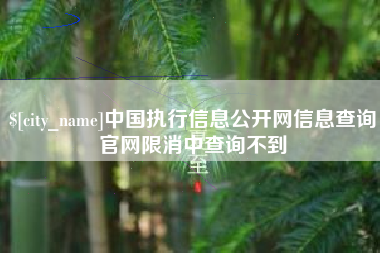 浮梁中国执行信息公开网信息查询官网限消中查询不到