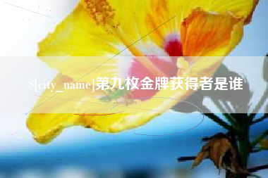 浮梁第九枚金牌获得者是谁