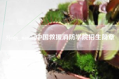 浮梁中国救援消防学院招生简章