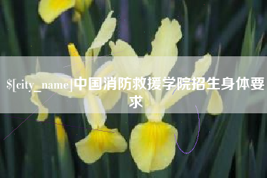 浮梁中国消防救援学院招生身体要求