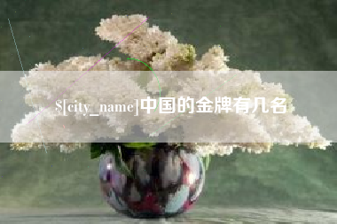 浮梁中国的金牌有几名