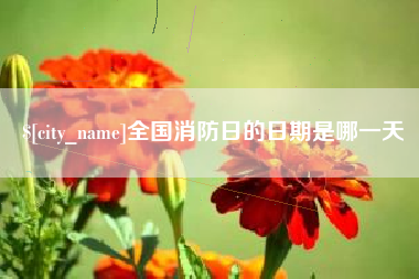 浮梁全国消防日的日期是哪一天