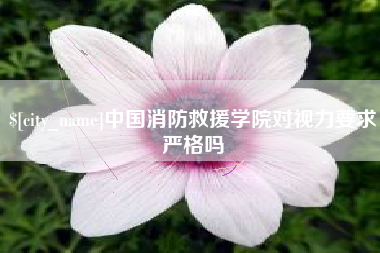 浮梁中国消防救援学院对视力要求严格吗