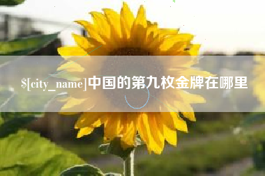 浮梁中国的第九枚金牌在哪里