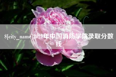 浮梁2021年中国消防学院录取分数线