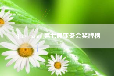 浮梁第七届亚冬会奖牌榜