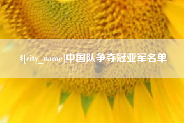 浮梁中国队争夺冠亚军名单