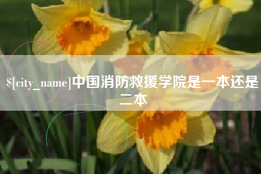 浮梁中国消防救援学院是一本还是二本