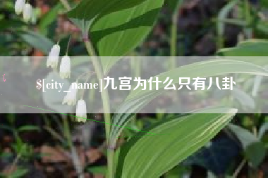 浮梁九宫为什么只有八卦