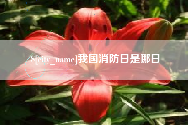 浮梁我国消防日是哪日