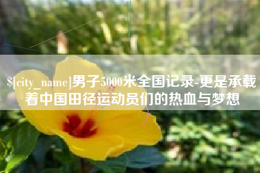 浮梁男子5000米全国记录-更是承载着中国田径运动员们的热血与梦想