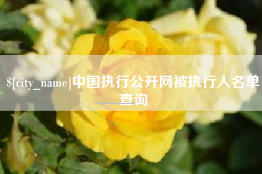 浮梁中国执行公开网被执行人名单查询