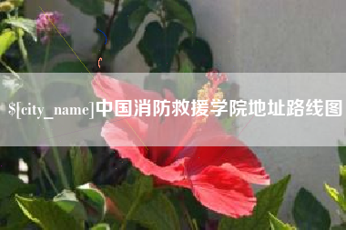 浮梁中国消防救援学院地址路线图