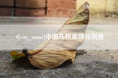 浮梁中国九枚金牌分别是