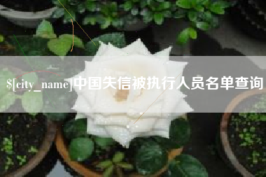 浮梁中国失信被执行人员名单查询