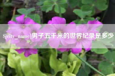 浮梁男子五千米的世界纪录是多少