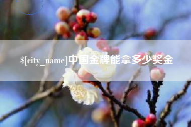 浮梁中国金牌能拿多少奖金