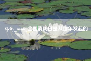 浮梁全国消防日是从哪年发起的