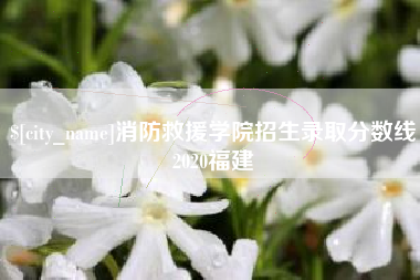 浮梁消防救援学院招生录取分数线2020福建